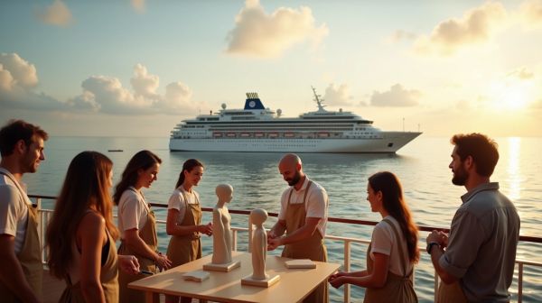 Venez découvrir les croisières qui offrent des ateliers de sculpture